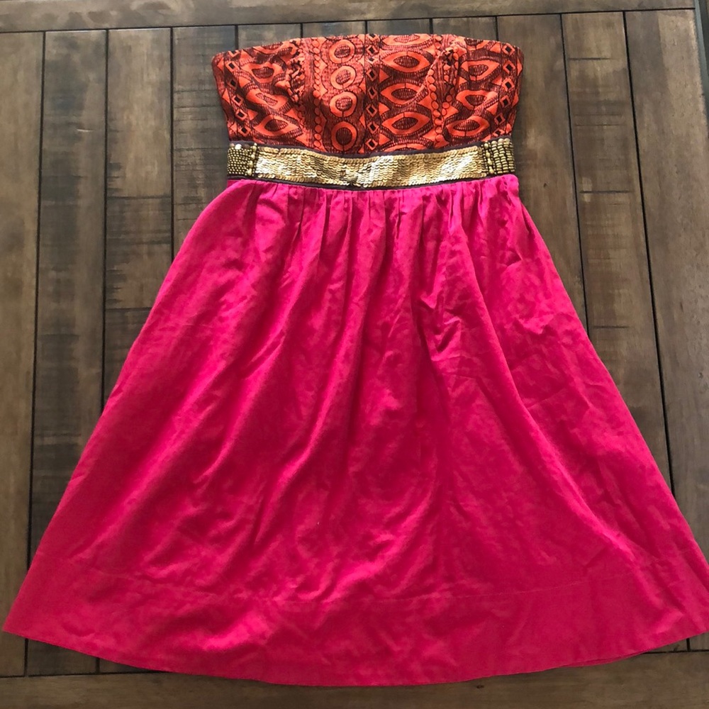 Strapless Floreat Dress